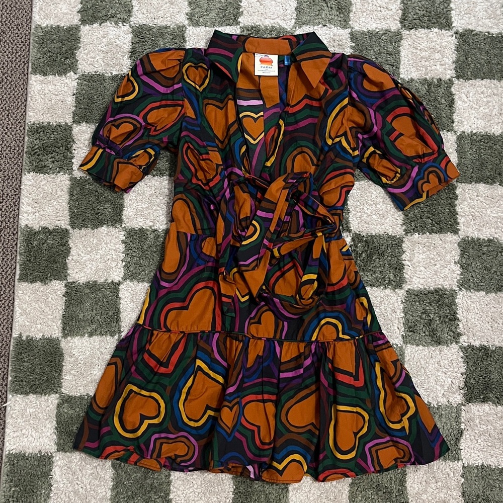FARM Rio Multicolor Heart Print Dress - Picture 3 of 6